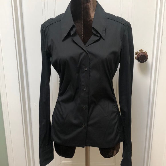 Gucci Tops - Gucci Black Long Sleeve Button Down Shirt 42